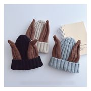 韓国風 長耳デザイン 子供用保暖ニット帽 冬用 防寒 あったか 可愛い 保暖