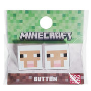 マインクラフト ボタン ( SHEEP ) ヒツジ 2個入り