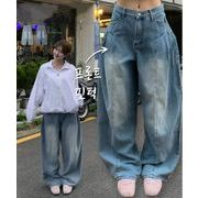 2025年INS 夏新作  おしゃれ  ボトムス  chic 韓国ファッション  デニム  パンツ