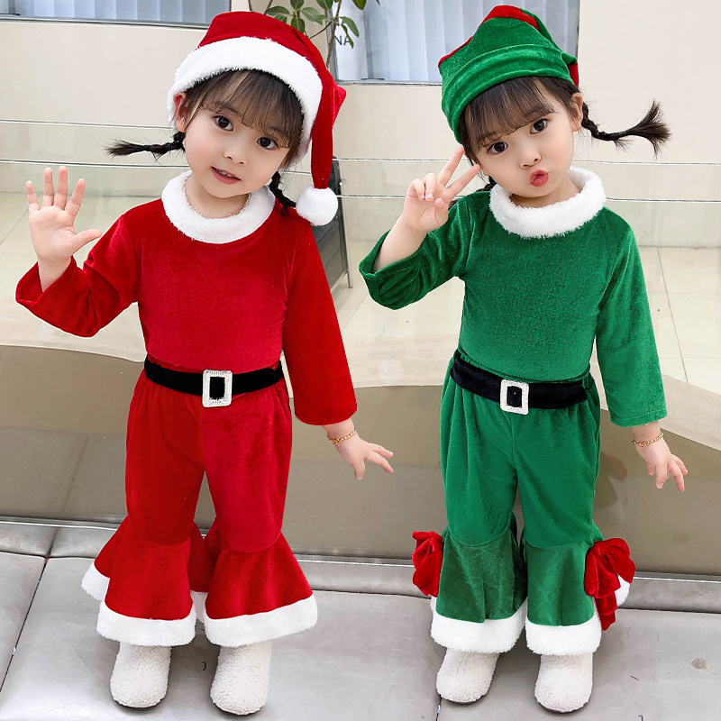 サンタ コスチューム キッズ コスプレ 子供 サンタコス サンタ衣装  男の子 女の子 学園祭  クリスマ