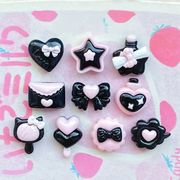 激安販売★芸DIY デコパーツ ★アクセサリー 　ミニパーツ★ハート　リボン　スター