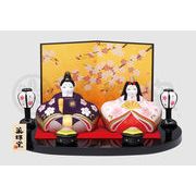 【ご紹介します！やきものの街、瀬戸市発祥！薬師窯のお雛様！】錦彩風雅桜親王雛