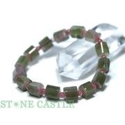 ☆一点物☆【ブレスレット】ウォーターメロントルマリン 筒型 No.01