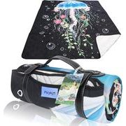 レジャーシート 厚手 大判 四層構造 折りたたみ可能 ピクニックマットIPX4防水