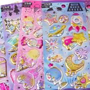 手帳素材装飾　貼り付けパーツぷくぷく立体シール　携帯装飾品　3Dエポキシステッカー