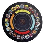 【予約商品納期約1ヶ月】風水 ダウジングマット 丸型 振り子占い ペンデュラム 占いボード 滑り止め付き