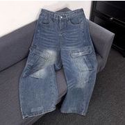 秋冬ボトムス ズボン パンツ メンズ ワイドパンツ デニム ジーンズ