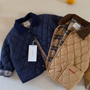 2025秋冬新作　子供服　中綿　ジャケット　防寒　コート　無地　男女兼用　あったか　アウター　2色