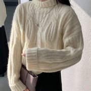 UQ0436トップス レディース セーター ニット カットソー 4色 長袖 韓国風 2025秋冬新作