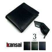 セール★全3色 KANSAI YAMAMOTO(ヤマモト カンサイ)リアルレザー 切り替えデザイン 二つ折り財布