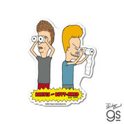 ビーバス＆バットヘッド ダイカットステッカー01 MTV アニメ スーツケース キャラクター グッズ BB-001