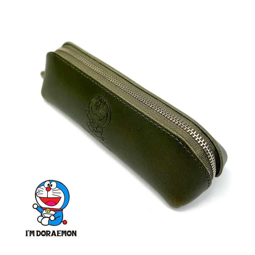全5色】日本製 栃木レザー 本革 ドラえもん ペンケース 眼鏡入れ