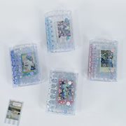 文具 A7 ノートカバー　手帳 ノート バインダー ルーズリーフ 収納バインダー 写真ホルダー