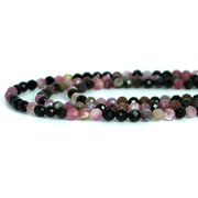 天然石 ビーズ 1連 トルマリンミックス【カット】5mm【天然石 ビーズ パワーストーン】