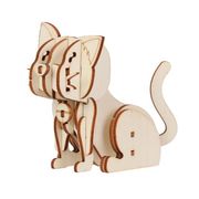 木製3Dパズル ネコ 58726