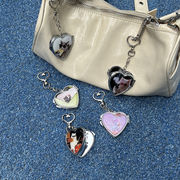 バッグチャーム　キーホルダー　韓国ファッション　ハート　猫