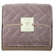 グランフランセヌーベル 吸湿発熱綿入りハイソフトタッチ敷パットバイオレットグレー