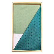 尺三巾一越織両面染ブルー/ヒワ