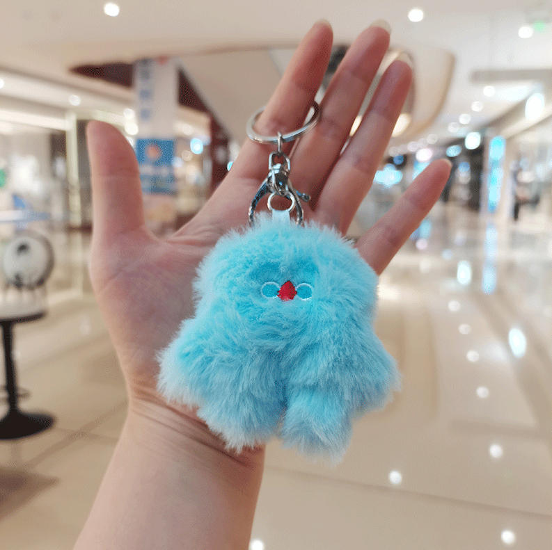 5色 かわいい ぬいぐるみキーホルダー 韓国人気 友達 キーチェーン
