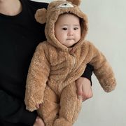 2025秋冬※ルームロンパース カートゥーン パンダ・うさぎ・くま 連体服 外出用 男女兼用