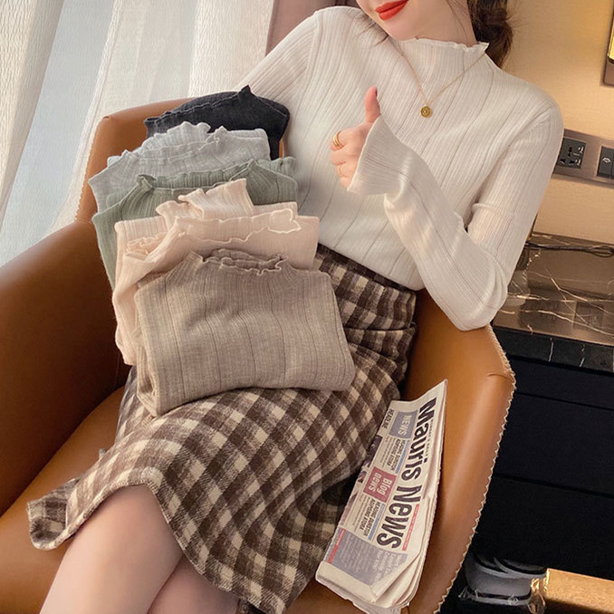 トップス ニットトップス レディース 秋冬新作 プルオーバー 長袖ニット セーター インナー