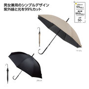 ベーシックカラー晴雨兼用長傘