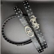 ファッションベルト 帯   ベルト パンク風 フェイクレザー