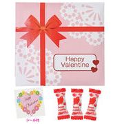 バレンタイン・リボンレース柄（チョコレートボール３包入・シール付）　56-31