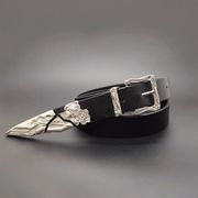 ファッションベルト 帯   ベルト パンク風 フェイクレザー