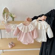 2026春秋子供服 シンプル 可愛い ロンパース 連体服 韓国風 防寒 温かい ベビー服 キッズ服 [66~90cm]