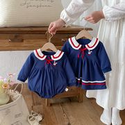 2026春秋子供服 シンプル 可愛い ロンパース 連体服 韓国風 防寒 温かい ベビー服 キッズ服 [66~90cm]