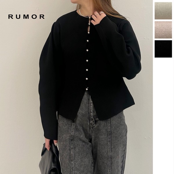 【2026新作】メタルボタンバナナスリーブカーディガン