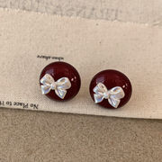ピアス　レディース　INS　韓国ファッション　デザイン　リボン