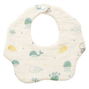 【普通郵便発送】 ベビー用品 ふんわり6層ガーゼスタイ 選べる4デザイン コットン ガーゼ 2段階調節