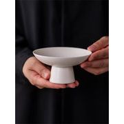 品質良い!店舗お勧め!高さのある脚付きデザートプレート 4カラー対応 陶製だから温かみある仕上がり