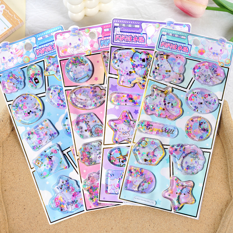 3D 立体アクリルシール キッズ・ガールズ用デコレーションステッカー 手帳用 貼り付け