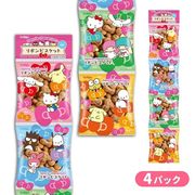 【北陸製菓】サンリオ　リボンビスケット　4パック　80g（20g×4袋）