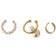 レーディス エレガント 穴あけ不要 挟む3点セット カフイヤリング　e0209