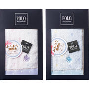 【単品・指定不可】 ポロ 婦人無撚糸シャーリングタオルハンカチ1枚 PLLT-5604