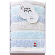 今治 カラーレイズ フェイスタオル1P C-20102 ブルー