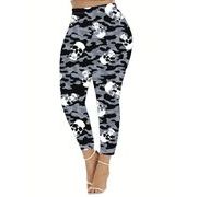 2026春秋新作 ボトムス 女 レディース プリント スキニー レギンス 九分丈パンツ