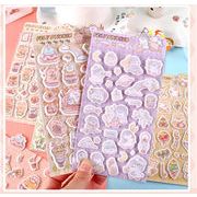 3月予約販売 フェルトシール 手帳素材 DIY  手帳シール ステッカー 子供手作り 装飾シール スマホケース