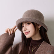 バケットハット PUレザー バケハ シンプル ストリート 防寒 男女兼用 秋 冬