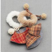 10cm対応 もこもこボール付き ショール風 ドール用ケープ 着せ替え服 人形doll ぬいぐるみ用服