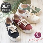 【2026年春新作】Pansy hearts スニーカー レディース 幅広 ローカット サイドゴム 抗菌防臭加工 可愛い 3E