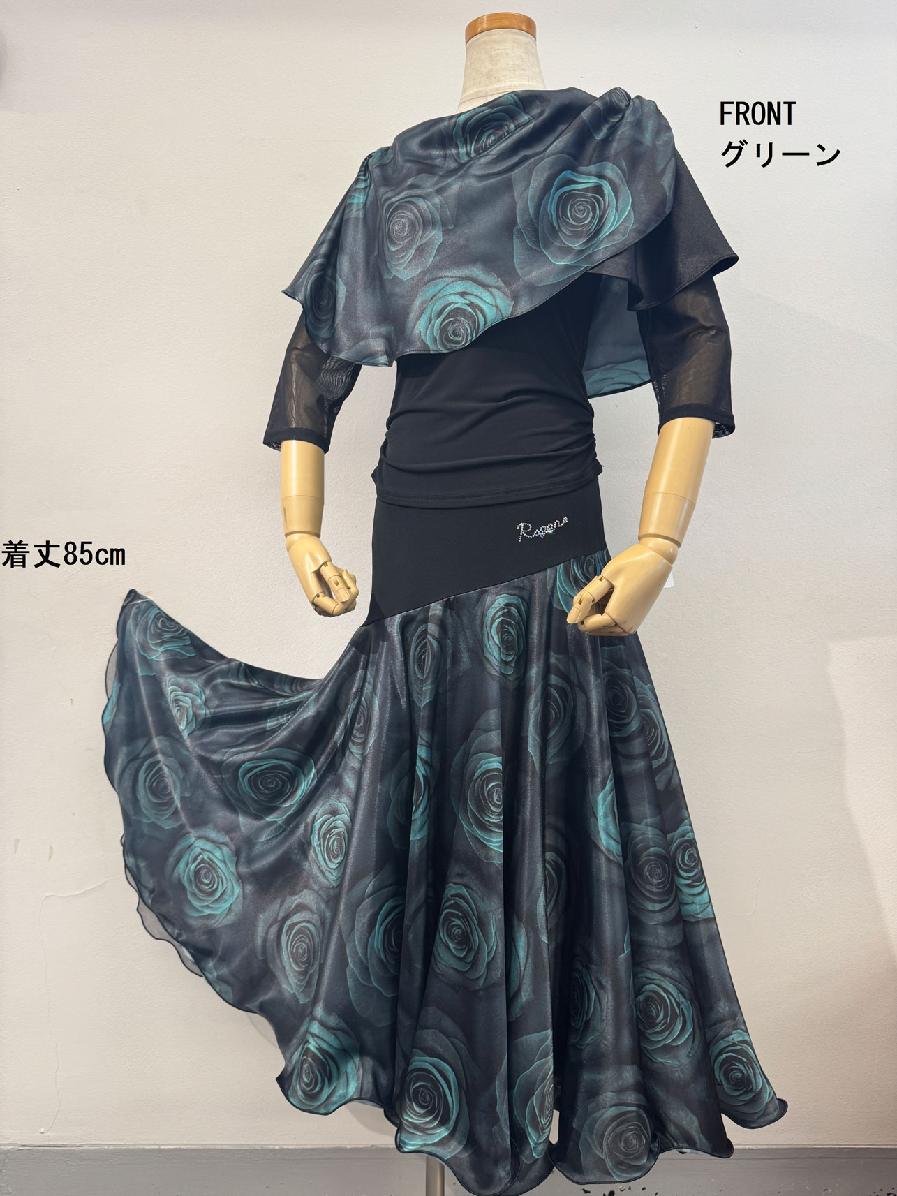 柄サテン 上下セット