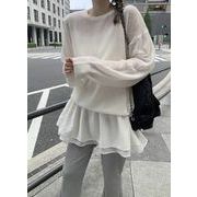 今季マストバイ   気質   おしゃれ   ニット  スウィート  クルーネック  トップス