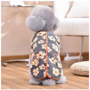 ひまわり小型・中型犬服、秋冬ラムベルベットベスト、ペット服＋ベルベットベスト