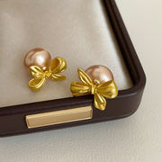 ピアス　レディース　韓国ファッション　デザイン　ins　リボン