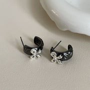 ピアス　レディース　韓国ファッション　デザイン　ins　リボン